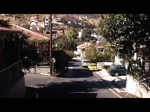 Driving in Galata and Kakopetria villages in Cyprus (Oct 21, 2017)