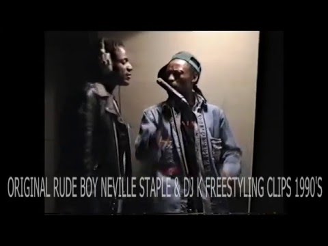 RARE NEVILLE STAPLE & DJ K 1990'S FREESTYLING FOOTAGE
