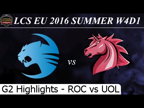 ROC vs UOL Game 2 Highlights 23/06/2016 - LCS EU Summer 2016 W4D1M4 Roccat vs Unicorns of Love