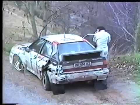 Crash Michele Mouton and Fabrizia Pons, WRC Rally Monte-Carlo 1983