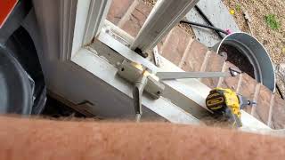 how to replace straight arm operator window crank on Anderson casement windows.