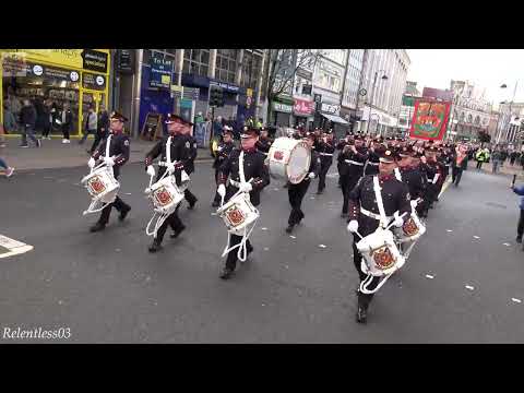 Pride Of The Raven (No.9) @ UDR2 Memorial Parade ~ Belfast ~ 24/02/24 (4K)