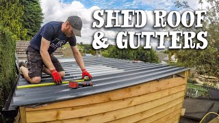 FITTING THE METAL ROOF ON THE GARDEN SHED BUILD - How did it survive Winter?