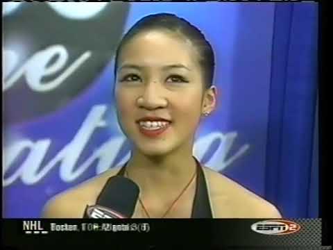 2003 US National Championships - Ladies Short Program - Final Standings & Michelle Kwan Interview