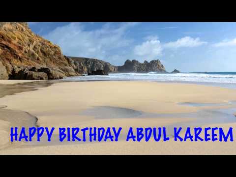 AbdulKareem   Beaches Playas - Happy Birthday