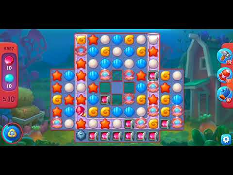 Fishdom. 5897 hard level no boosters and diamonds