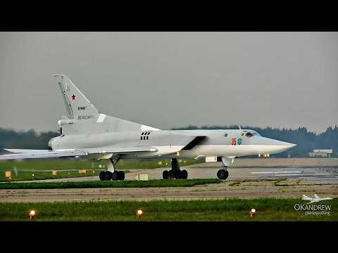 Ту-22М3 Взлетает стрелой на форсаже Backfire