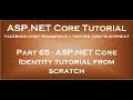 ASP NET Core Identity tutorial from scratch
