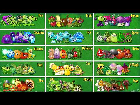 Pvz 2 Random 15 Team 5 Plants Battlez - Who Will Win? - Team Plant vs Team Plant