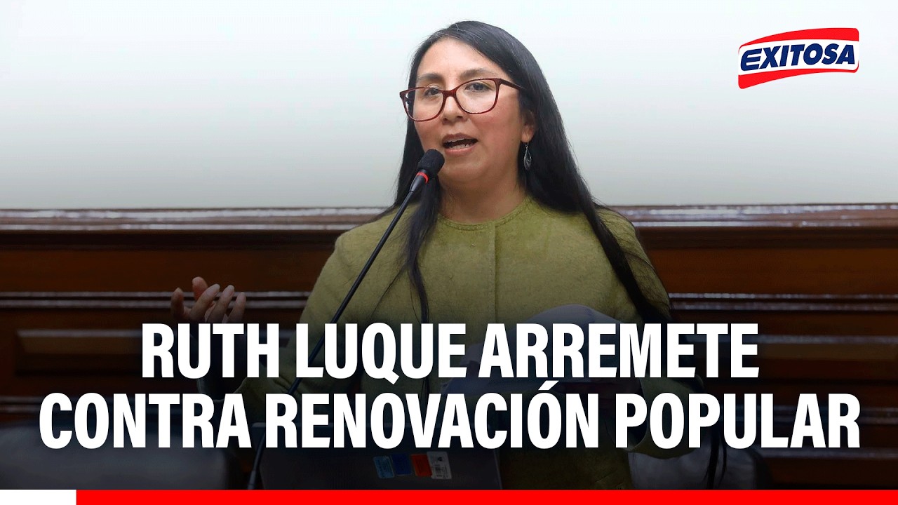 🔴🔵 Ruth Luque arremete contra Renovación Popular por desconocer resultados
