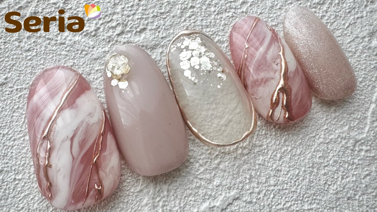 ピンクっぽいけど可愛過ぎない春ネイル🌷✨