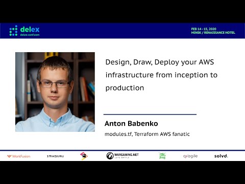 Design, Draw, Deploy your AWS infrastructure from inception to production (Anton Babenko,Norway)[RU]