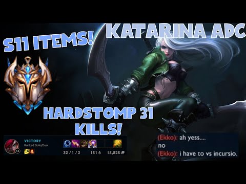 CHALLENGER Katarina goes into Diamond! HARD stomp 31 Kills ADC Katarina 2 PENTA KILLS