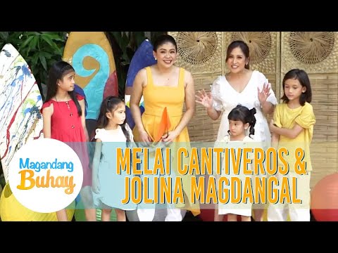 Momshie Melai and Jolina play with their children Magandang Buhay