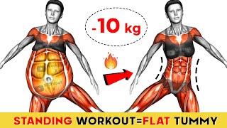 30 Min Standing Abs Workout 🔥 Lose 3 Inches Off Your Waist & Burn Belly Fat in Just 2 Weeks