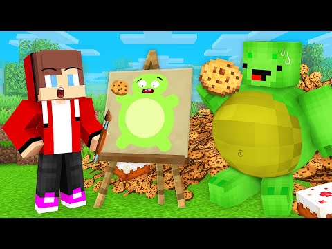 JJ Use DRAWING MOD To FAT Prank for Mikey in Minecraft! - Maizen
