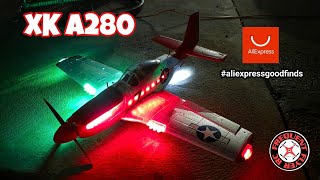 XK A280 P51D Mustang edtail Maiden Flight At Sunset 🔥🔥