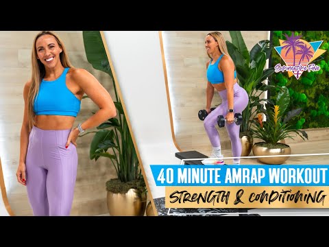 40 Minute Strength and Conditioning AMRAP Workout | STF - Day 46
