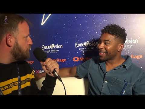 Eurovision 2019 - Interview John Lundvik (Sweden) after second rehearsal