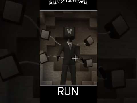 Minecraft Horror: Scary TV Man Encounter
