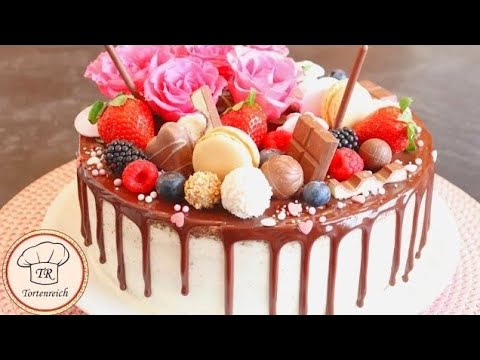 🔥Schönste Geburtstagstorte 😍Muttertag T /Valentinstag/ Drip Cake😋Birthdaycake / Doğum günü pastası