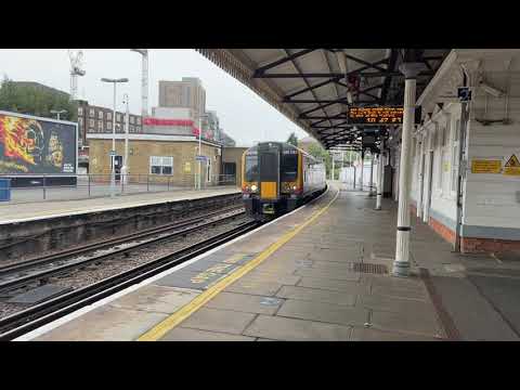 Class 450085 and 450004 passing Clapham Junction to London Waterloo