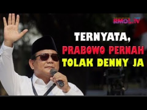 Ternyata, Prabowo Pernah Tolak Denny JA