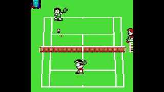 Gameboy Game: Tennis (1989 Nintendo) (Super Gameboy version)