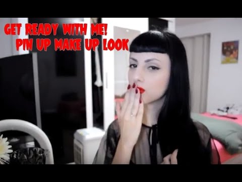GET READY WITH ME! PIN UP MAKE UP LOOK - Dracurella