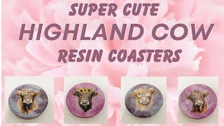 Cute Resin Highland Cow Coasters: So Many Mistakes