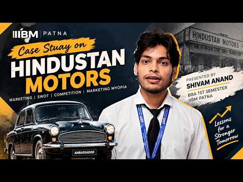 A case study on Hindustan Motors was presented by Shivam Anand and his team, students of BBA 1st Sem