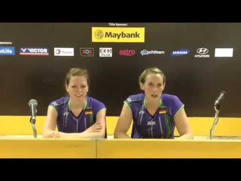 Isabel HERTTRICH & Birgit MICHELS Postgame Interview | Maybank Malaysia Open 2015