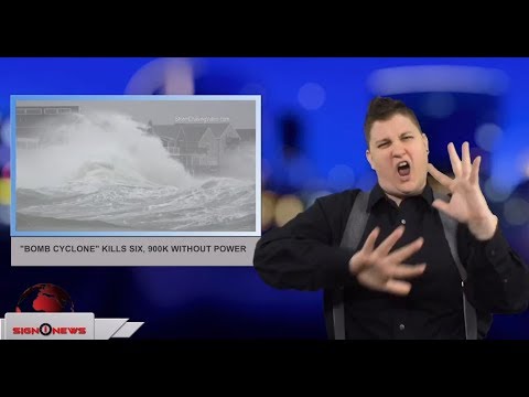 “Bomb cyclone” kills six, 900K without power (ASL - 3.4.18)