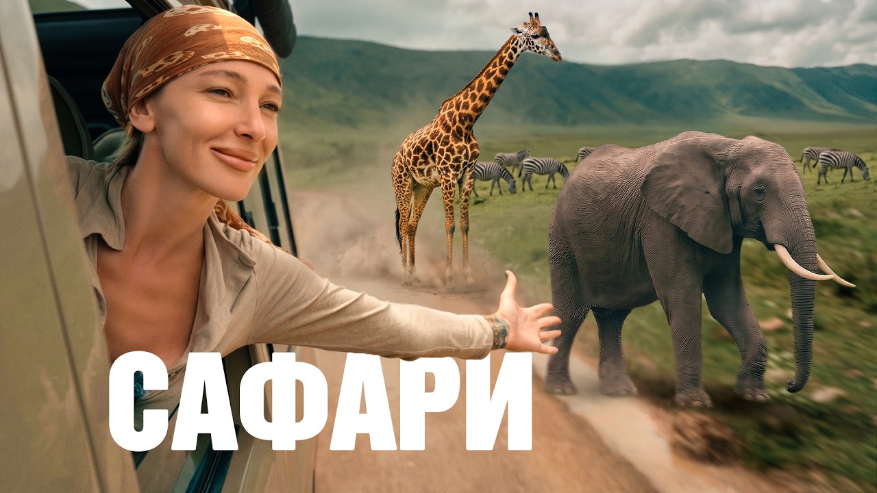 Африканское сафари в кратере вулкана с Настей Ивлеевой