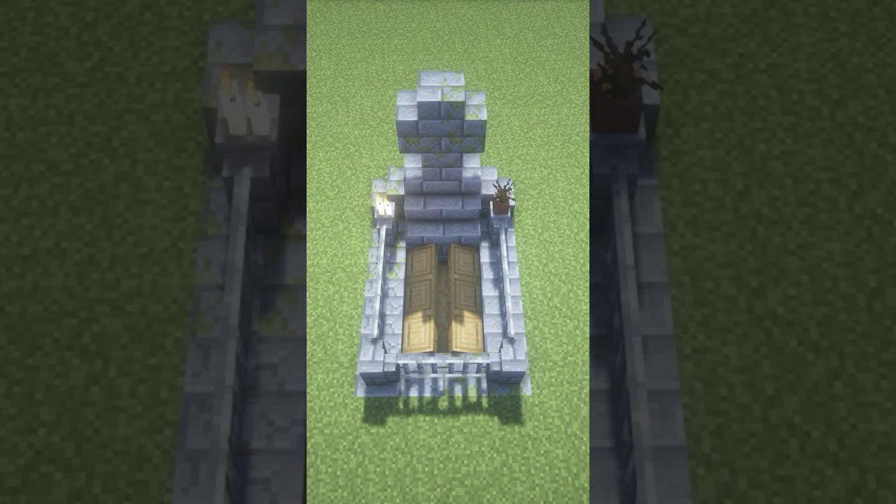 💀 How to build a better GRAVEYARD in Minecraft #shorts