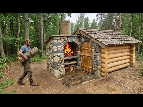 10-Day Challenge: 🌲 Building the CHEAPEST Forest House for Full-Time Living! (Budget Tiny Cabin) 🏡