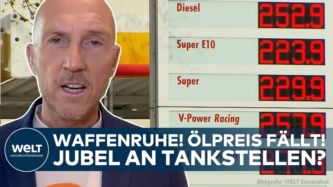 IRAN: Ölpreise fallen nach Waffenruhe mit USA! Jubel an Tankstellen? Fallen die Benzinpreise?