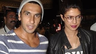 Snapped: Ranveer Singh And Priyanka Chopra At The Airport