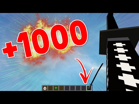 OLHA A MAIOR ESPADA DO MINECRAFT COM + 1000 DE DANO!!