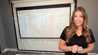 120 vs 80 Inch Projector Screen Comparison VIVOHOME Manual Pull Down 4K HD Projection Screen Review