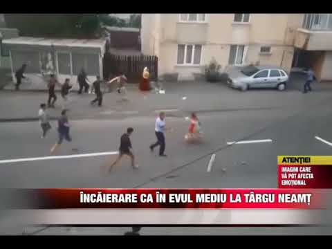 Încăierare ca în Evul Mediu la Târgu Neamț