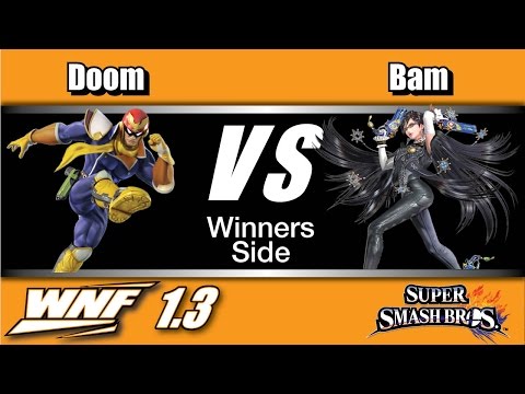 WNF 1.3 - Doom (Captain Falcon) Vs. 2GG | BAM (Bayonetta) Winners Side - Smash Wii U