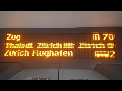 SBB Ansage Begrüssung im IR70 nach Zürich Flughafen