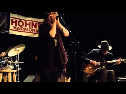 Cheryl Arena with Johnny Long - Walkin' Blues - Tulsa Harmonica Summit