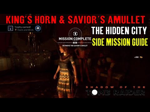 Shadow of the Tomb Raider🏹 Retrieve King's Horn & Savior's Amullet 🏹(The Hidden City Side Mission) Video