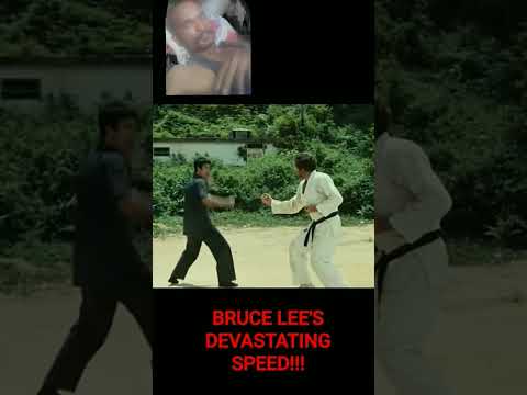 Bruce Lee's Devastating Speed in SLOW-MOTION / The Way of the Dragon #shorts - Edit #kungfu #martial