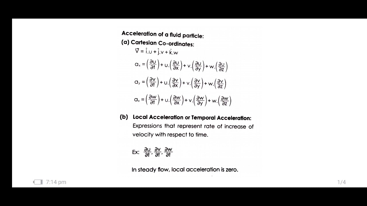 #2 ACCELERATION OF FLUID - FLUID KINEMATICS | LOCAL - CONVECTIVE | SHORT VIDEO SERIES GATE ESE IES