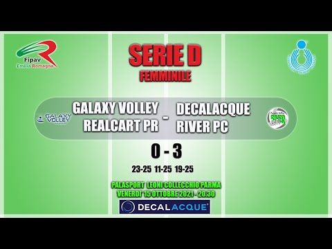 Serie D: GALAXY VOLLEY REALCART Collecchio Pr - DECALACQUE RIVER Pc