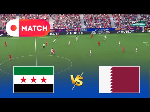 قطر ضد سوريا | محاكاة كاملة لكأس العرب 2025 | eFootball PES 2021