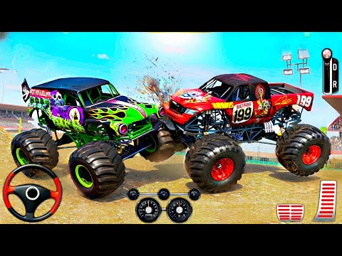 Monster Demolition Arena Stunt Truck 3D - Derby Monster Truck Racing Simulator : Android Gameplay 